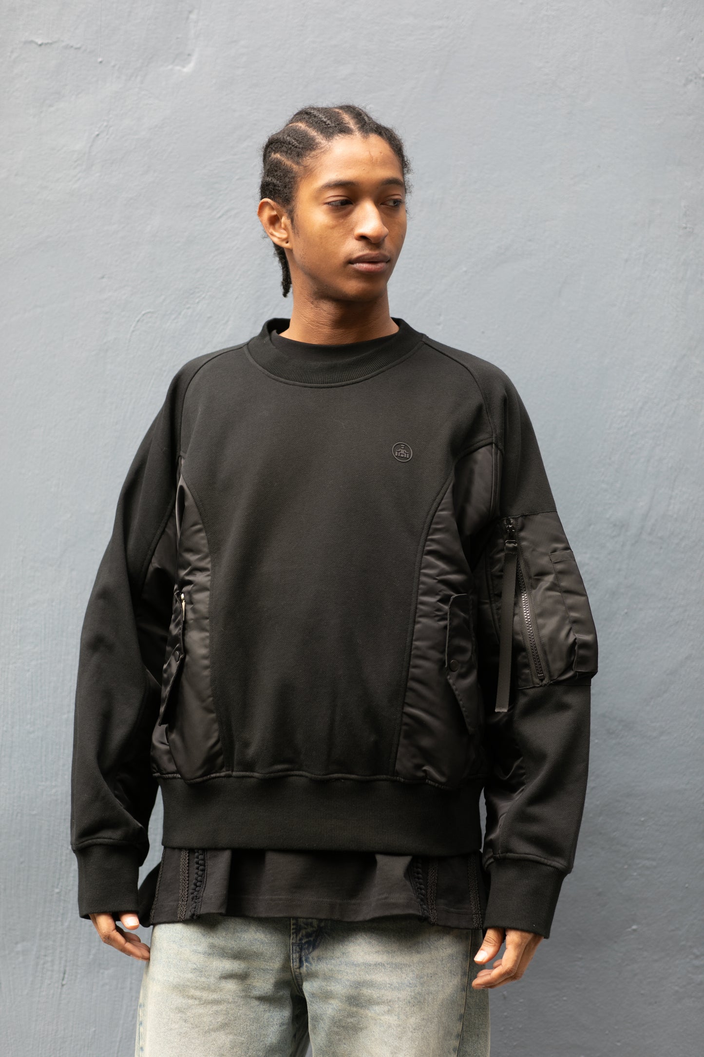 Militant Flight Pullover — Black