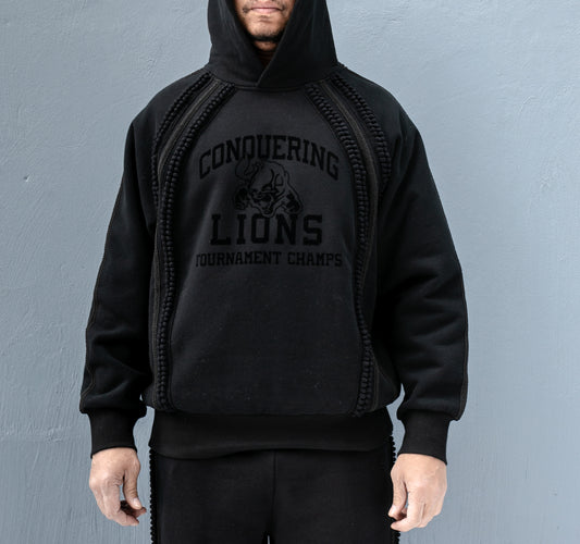 PLATINUM CLOUD CONQURING LIONS MIDNIGHT HOODy