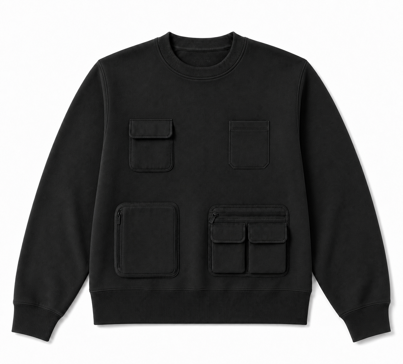 MULTI POCKET SCUBA SWEATSHIRT