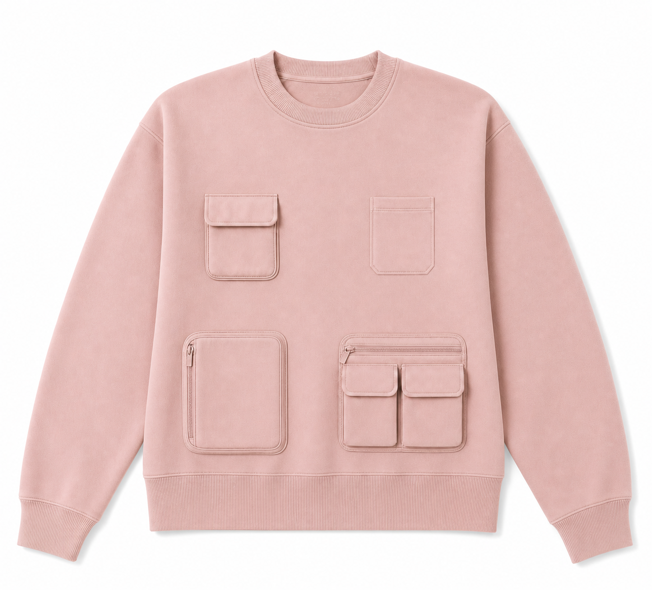 MULTI POCKET SCUBA SWEATSHIRT