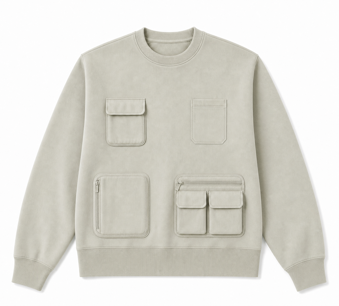 MULTI POCKET SCUBA SWEATSHIRT
