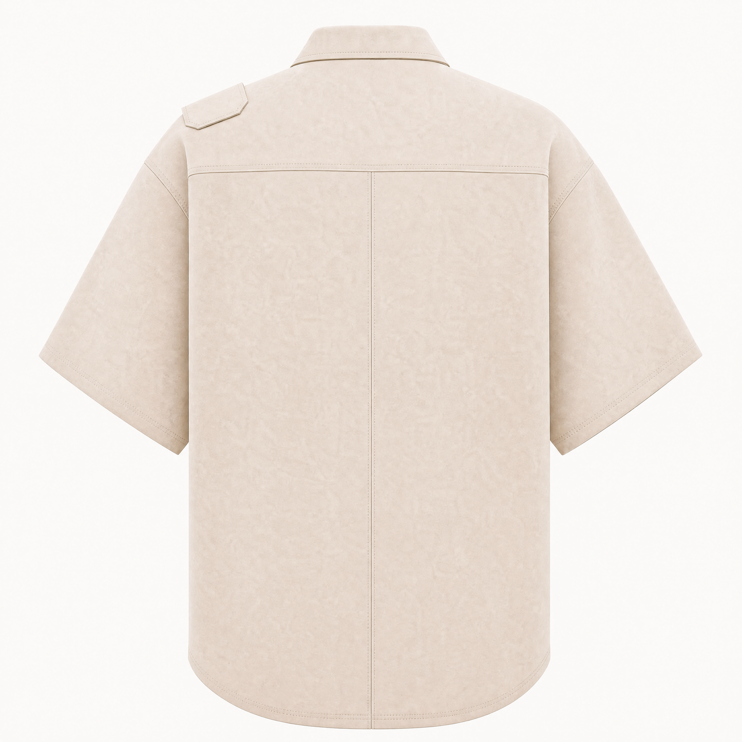 ASYMMETRICAL ZIP COLLAR SHIRT