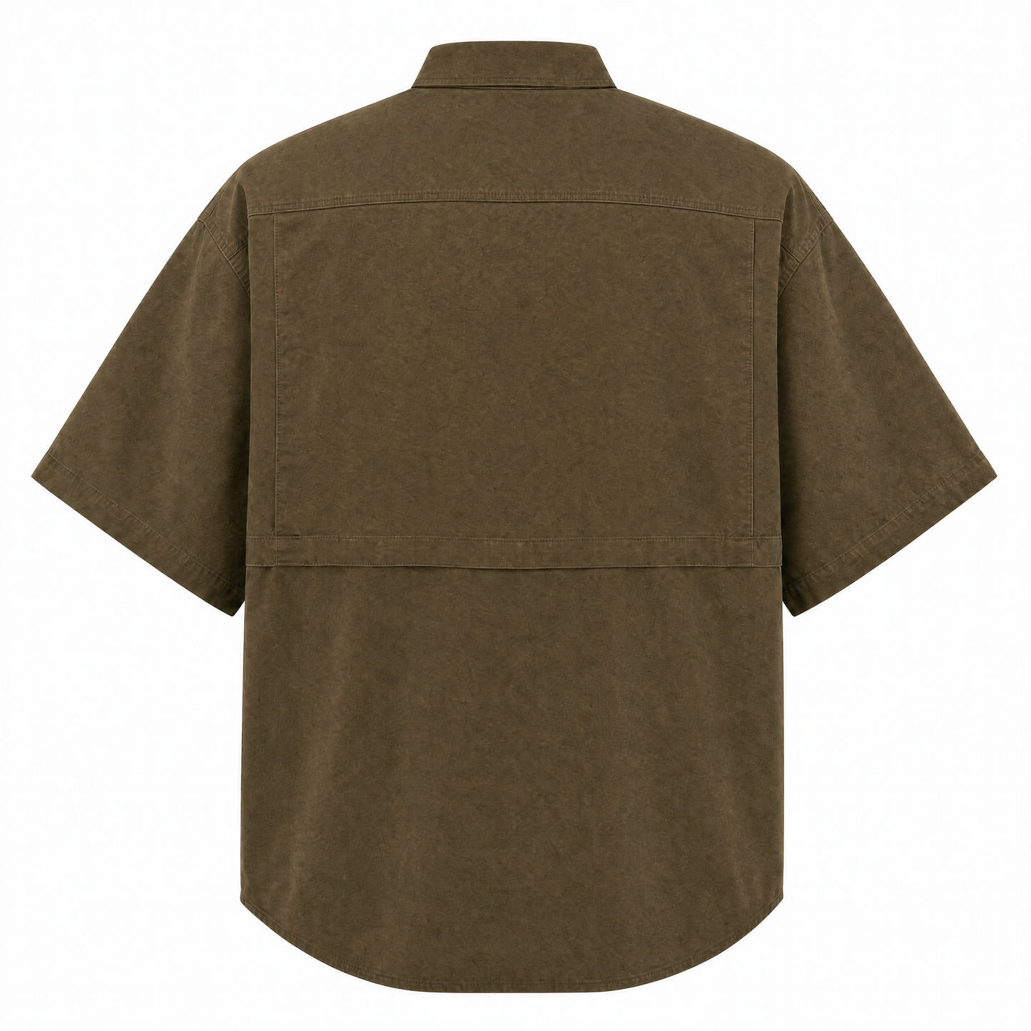 ASYMMETRICAL ZIP COLLAR SHIRT
